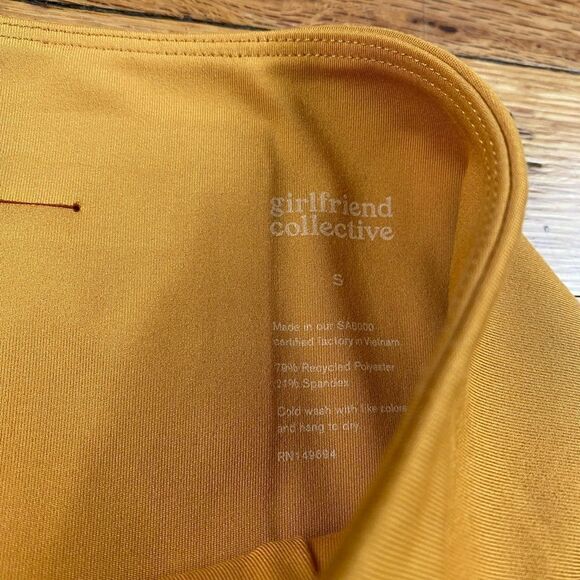 Girlfriend Collective Classic High Rise Compressive Leggings in Saddle Size S - Picture 8 of 8